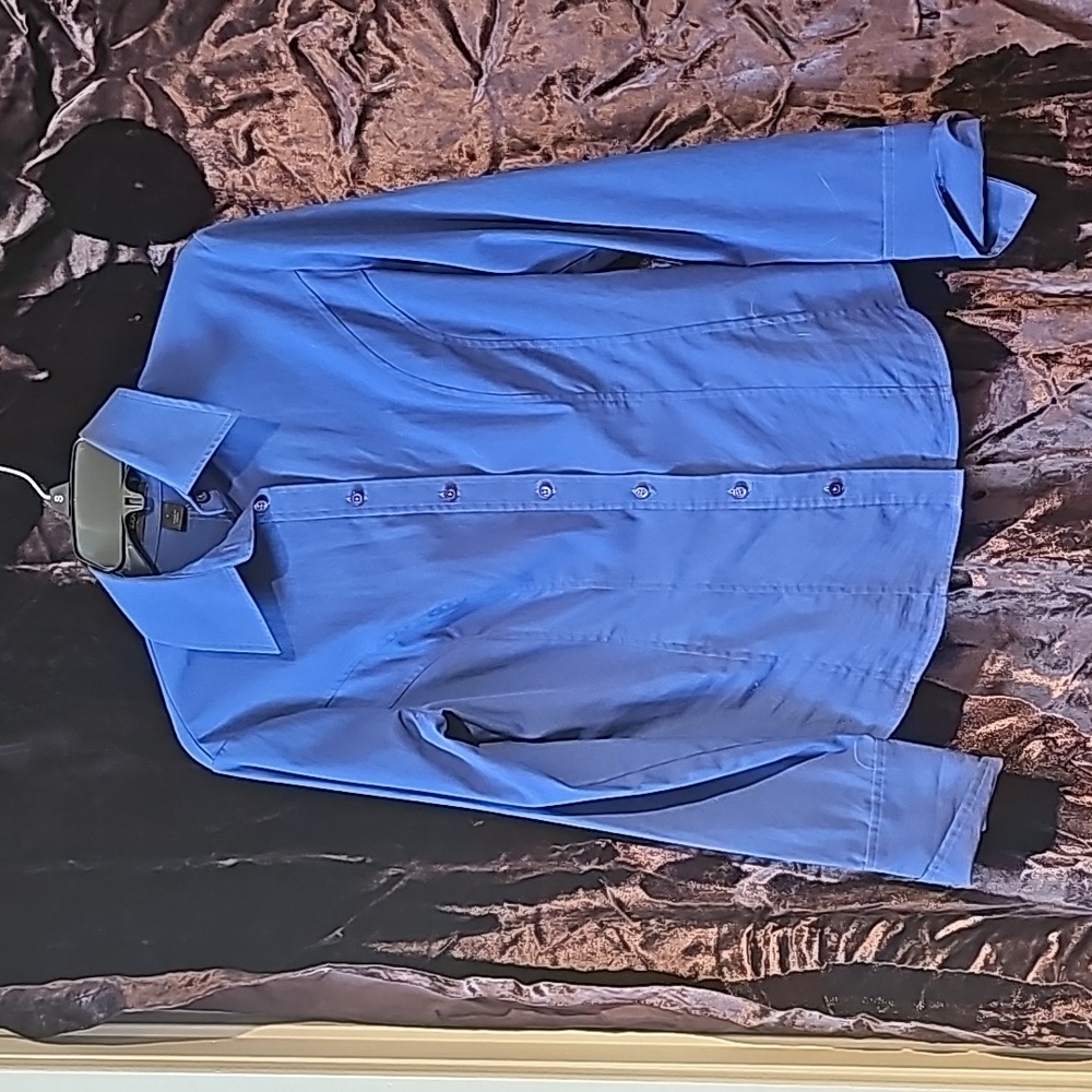 Express Blue Womens Blouse Size 8 EUC